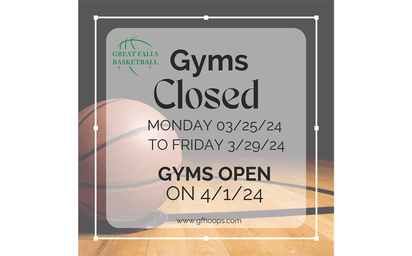Gyms Closed for Spring Break