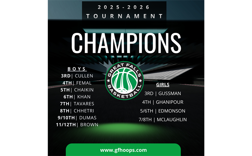 2025-2026 GFHoops Tournament Champs